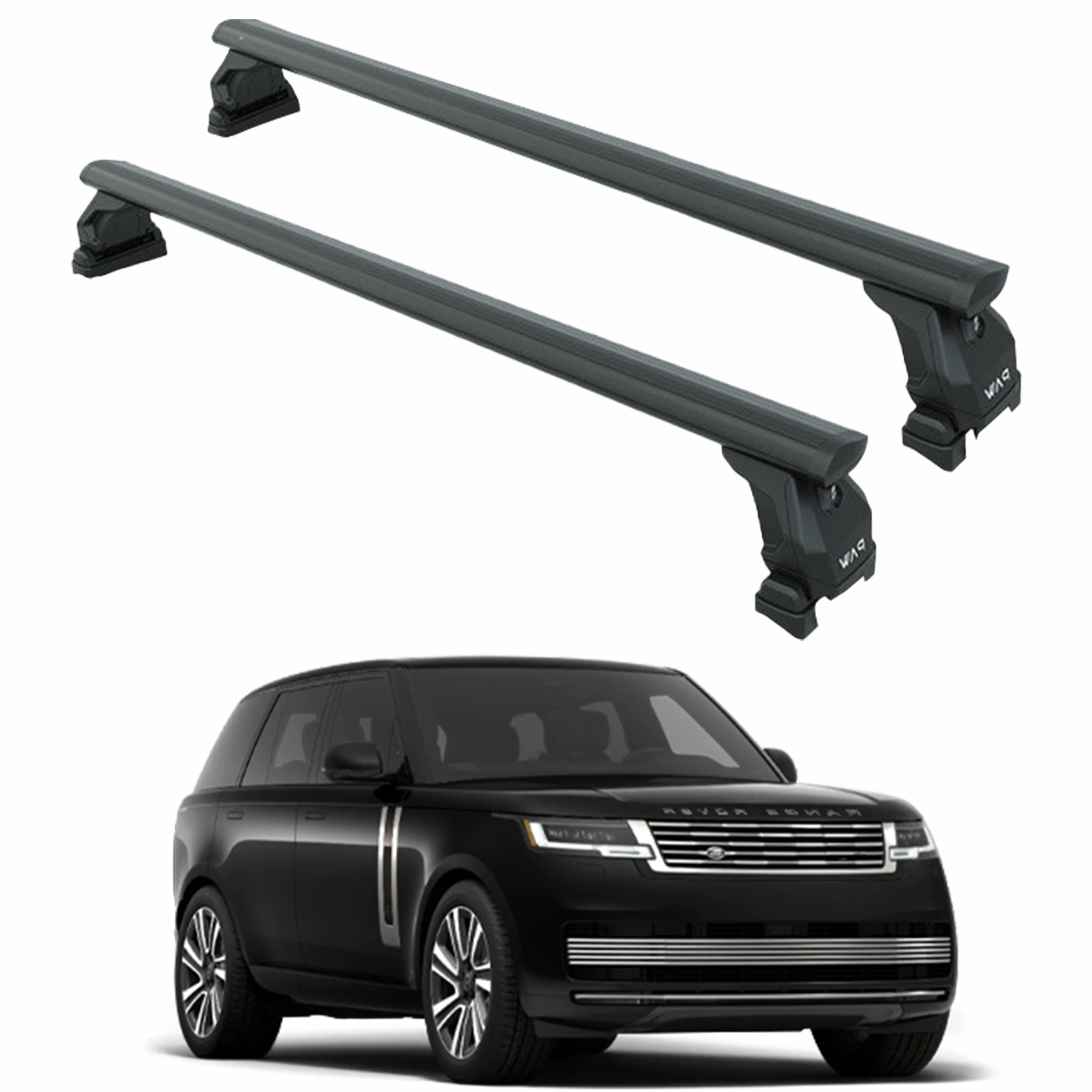 Range Rover Vogue Cross Bars - Fix Point Pro 6 Aluminum Roof Rack (2021-Up) - Black Range Rover Vogue Cross Bars - Fix Point Pro 6 Aluminum Roof Rack (2021-Up) - Black